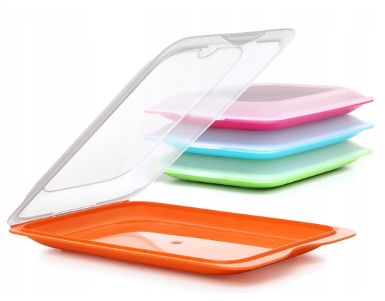 Pojemnik na wędlinę Fresh TATAY (zestaw 4 sztuki -Pomarańćz,Róż,Niebieski,Zielonu)  SET4