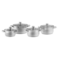 Zestaw garnków z stali nierdzewnej Fame Koko. 3 zestaw garnkow z stali nierdze 5003