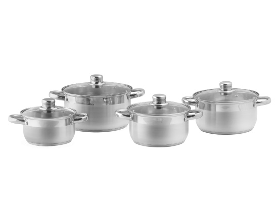 Zestaw garnków z stali nierdzewnej Fame  Koko.