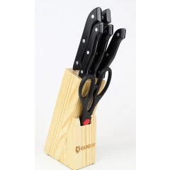 zestaw nozy w bloku drewnianym 3276